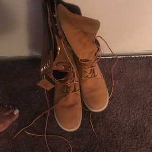 Knee high Timerland boots size 8